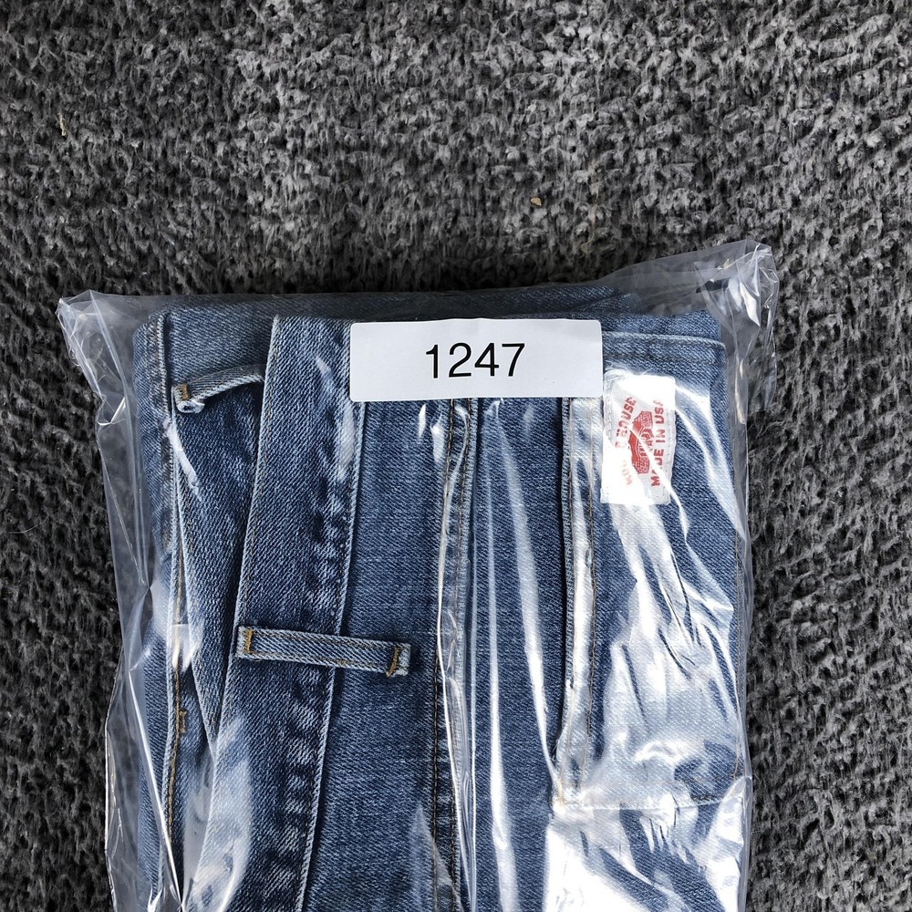 Vintage Roundhouse Jeans Mens 36x32 Blue Regular Straight Denim Workwear USA - Picture 11 of 11